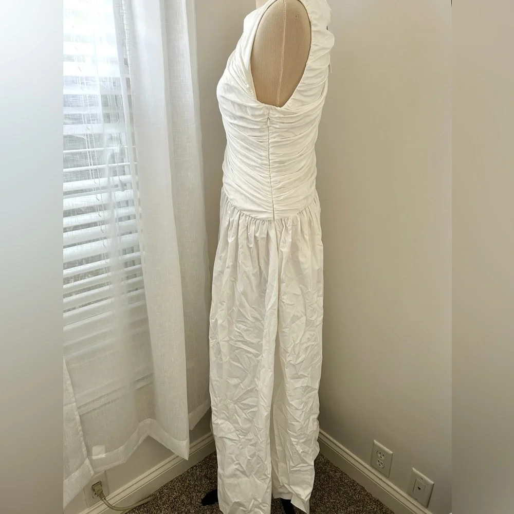 🍒NWT DISSH Alexandria Hybrid Sleeveless Midi Dress in White. Size: 8 - Picture 9 of 16